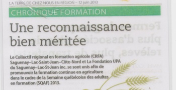 Une reconnaissance bien méritée
